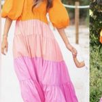 STAUD NWT  Meadow Colorblock Tiered Maxi Dress Size XS Photo 3