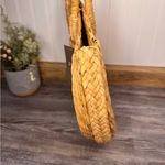 J Jill Lemon Braided Market Woven Rattan Basket Circle Round Purse Handbag NWT Yellow Photo 7