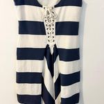 Ralph Lauren Rugby by  blue and white striped scoop back mini dress size small Photo 3