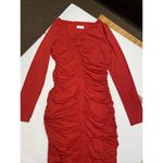 Socialite  | Ruched Asymmetric Long Sleeve Dress B19 Photo 3