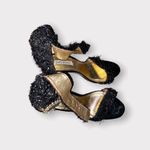 Cape Robbin  Black Faux Fur Sandals Size 9 M Photo 4