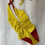 We Are HAH (nwot) Reversible Scrunch Halter Strappy One Piece Swimsuit (small) Photo 1