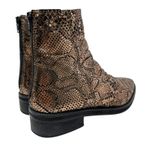 Free People Amarone Ankle Boot Metallic Copper Snakeskin Print Size 38 US 7.5 Photo 5