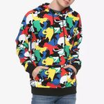 Hot Topic Cat Camo Medium Multicolored Hoodie Sweatshirt Photo 1