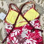 Athleta  Swim Dress One Piece Swimsuit Swimdress Floral 38B/36C M Medium New Photo 3