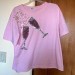 WHY dress Pink Sparkle Champagne T Shirt Photo 2