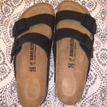 Birkenstock  black leather sandals 2 strap Photo 0