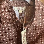 Aryeh NWT  Anthropologie 70s T-shirt Collar Button Mini Micro Dress Pattern Photo 4