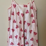 Vintage Intimates Pink Heart Lingerie Slip Dress Valentines Romantic Feminine Size M Photo 0