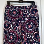 Vineyard Vines Womens  Shep & Ian Navy Blue Pink Dots Ankle Pant Size 6 EUC #1010 Photo 1