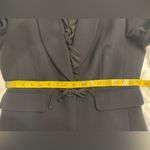 Josephine Chaus Josephinee Chaus ruffled black blazer. Snap one button closure with tie. Size 6 Photo 7