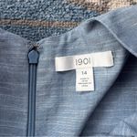 1901  Nordstrom Ruffle Sleeve Crop Wide Leg Romper Cotton Chambray Blue Size 14 Photo 5