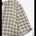 ZARA Cut out plaid dress Photo 4