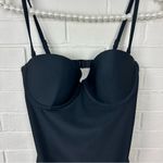 Old Navy Black Padded Underwire One Piece Swimsuit Size M Photo 2
