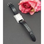 Anne Klein Ladies  Watch Black Calf Leather Band Crystal Covered Silver Tone Face Photo 3