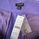 J.Crew NWT Women's Pintuck suit short in bi-stretch cotton blend purple size 12 Photo 7