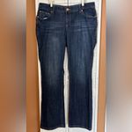 Maurice's Plus Size 18 x-long Curvy straight leg bootcut dark blue jeans Photo 2