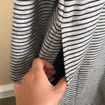 Duluth Trading Co Women’s Striped Gray and Black Long Sleeve Sweater Dress Size L Photo 5