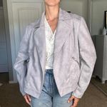 Philosophy Grey suede like blazer / moto jacket Photo 6