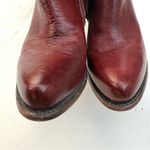 Bed Stu  Womens Boots Embark Scarlet Red Rustic Leather Mid Calf Size 10 Photo 5