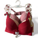 C&C California  Bra Set - Red, Pink, and Tan Photo 0