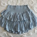 linen rose boutique light blue ruffle skirt Photo 0