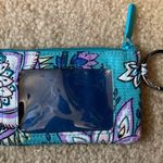 Vera Bradley Lighten Up Zip ID Case - Peacock Garden - very gently used. Photo 1