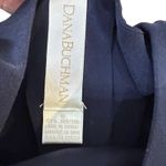 Dana Buchman ‎ NWT 100% Silk Dark Navy Short Sleeve Button-up Back Blouse Size 6 Photo 1