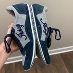 Juicy Couture Bosley Cotton/Suede Gray/Navy Tennis Shoes Photo 6