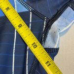 Reebok  Women's Medium Blue Geometric Print‎ Athletic Training Leggings # Photo 8