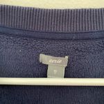 Aerie  Navy Blue Fleece Lined Oversized Pullover Sweatshirt Size XS Photo 2