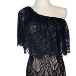 Dress the Population One Shoulder Lace Violet Dress Photo 2