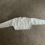 Joah Brown Corded Crop Sweatshirt Photo 4