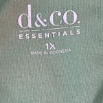 Denim and Co Womens Tunic Top Size 1X Mint Green‎ Summer Breathable Oversized Green Photo 4