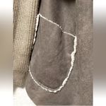 Entro  Knit Long Sleeve Open Sherpa Shacket Cardigan With Pockets! Photo 3