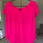 Torrid Blouse Hot Pink Blouse Bright Bold Barbie Brunch CEO Event Summer Date Photo 0