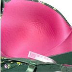 PINK - Victoria's Secret Pink brand green floral bra elastic comfort band! Photo 3