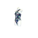ZARA  Blue, Green and Orange Floral One Shoulder Bodysuit Photo 2