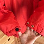 BRIGHT ORANGE IZZI FLEECE LINED OVERSIZED WINDBREAKER BOMBER PUFFER JACKET Photo 4