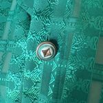 Virgola Italia Shirt Medium Green ShortSleeve Button Up Geometric Collared Retro Photo 5