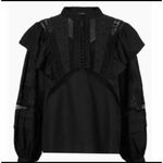 ALLSAINTS Prim Broderie Top in Black Size US 6 Photo 13