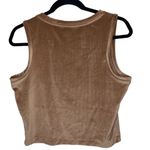🎓 Sofia Intimates Beige Ribbed Velour Cropped Tank Size M Photo 1