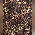 Charter Club  Quilted Animal Leopard Brown Snap Zip Front Size M Photo 8