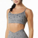 Alphalete Surface Limitless Bra Pebble Print Stone Grey Size XS Photo 0