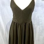 ZARA strappy cross back olive green romper size medium Photo 1