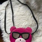 Lily bloom Pink Bear Crossbody Bag with Sunglasses Design Photo 0