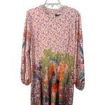 Dalia Macphee Pink Floral Long Sleeve Maxi Dress Size 2XL Photo 1