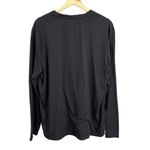 Cuddl Duds Black Camping Graphic Crew Neck Long Sleeve Lounge Shirt Womens Large Photo 2