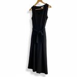 Calvin Klein  Black Sleeveless V-Neck Wide Leg Belted Jumpsuit Women's size 4 Photo 3
