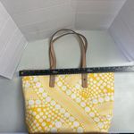 Kate Landry KATE LANDRY Women’s Tote Bag 12X6X13.5 Yellow & White Photo 5